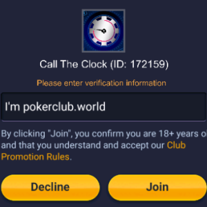 call the clock 172159