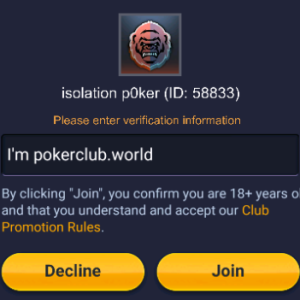 isolation p0ker 58833