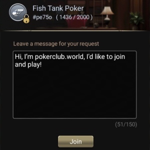 fish tank poker pe75o